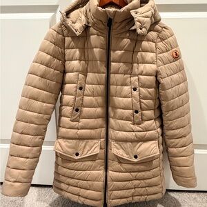 SAVE THE DUCK Beige Quilted Jacket